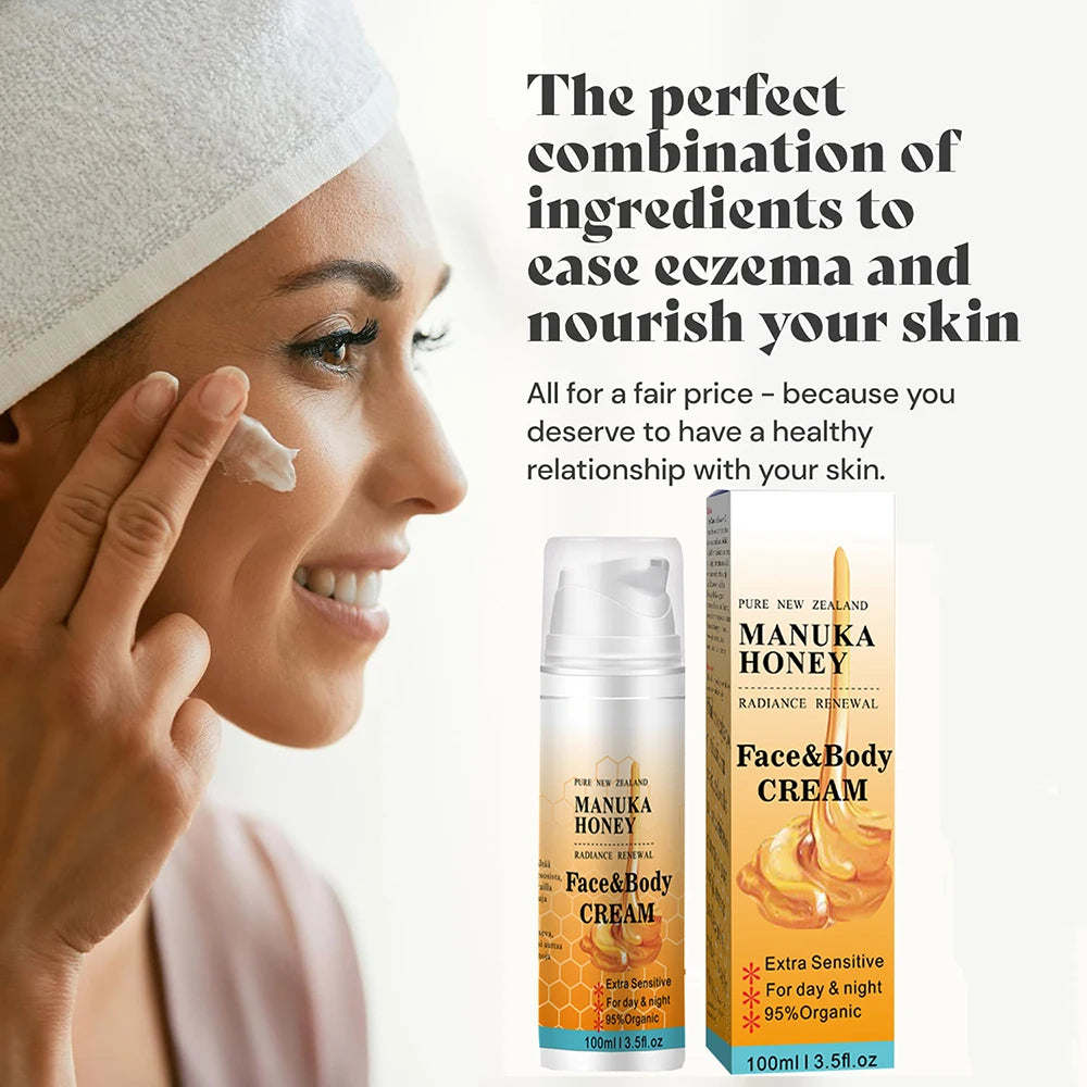 100g Organic Manuka Honey Shrink Pores Moisturizing Whitening Face Serum Smoothing Plumping Brightening Cream Anti wrinkle