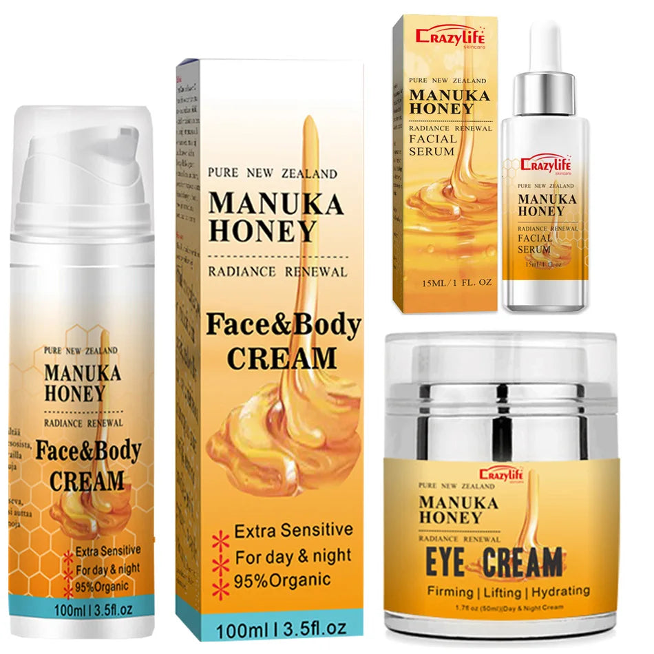 100g Organic Manuka Honey Shrink Pores Moisturizing Whitening Face Serum Smoothing Plumping Brightening Cream Anti wrinkle