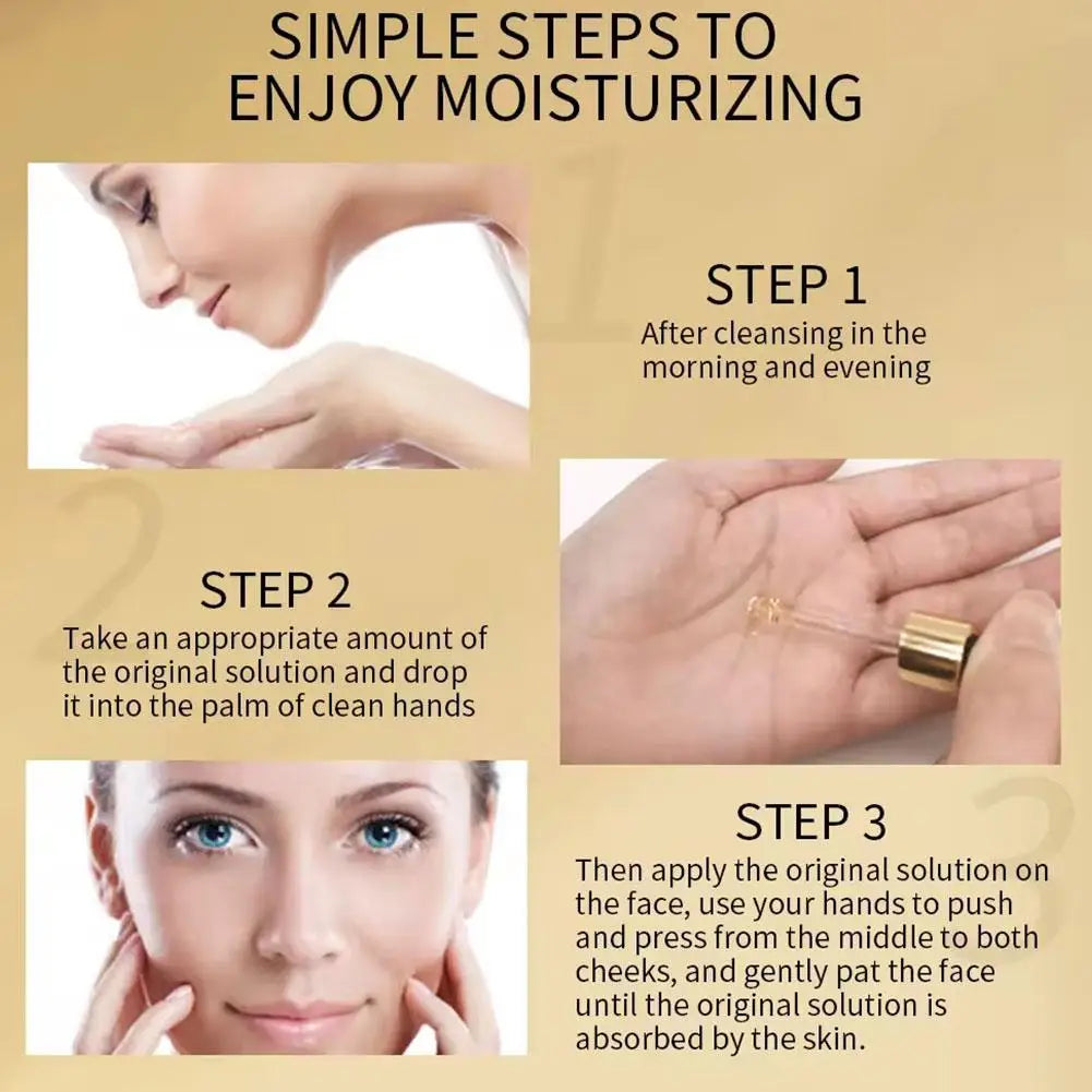 24K Gold Face Serum Moisturizer Day And Night Skin Care Nicotinamide Original Solution Hydrating And Moisturizing Facial Essence