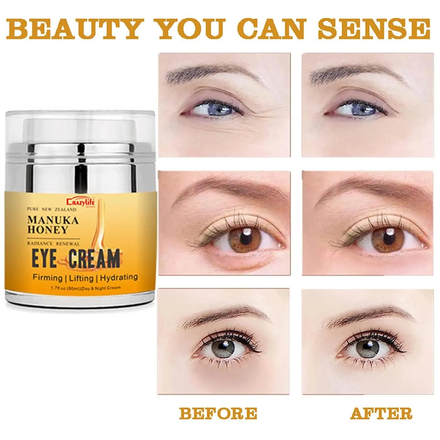 100g Organic Manuka Honey Shrink Pores Moisturizing Whitening Face Serum Smoothing Plumping Brightening Cream Anti wrinkle