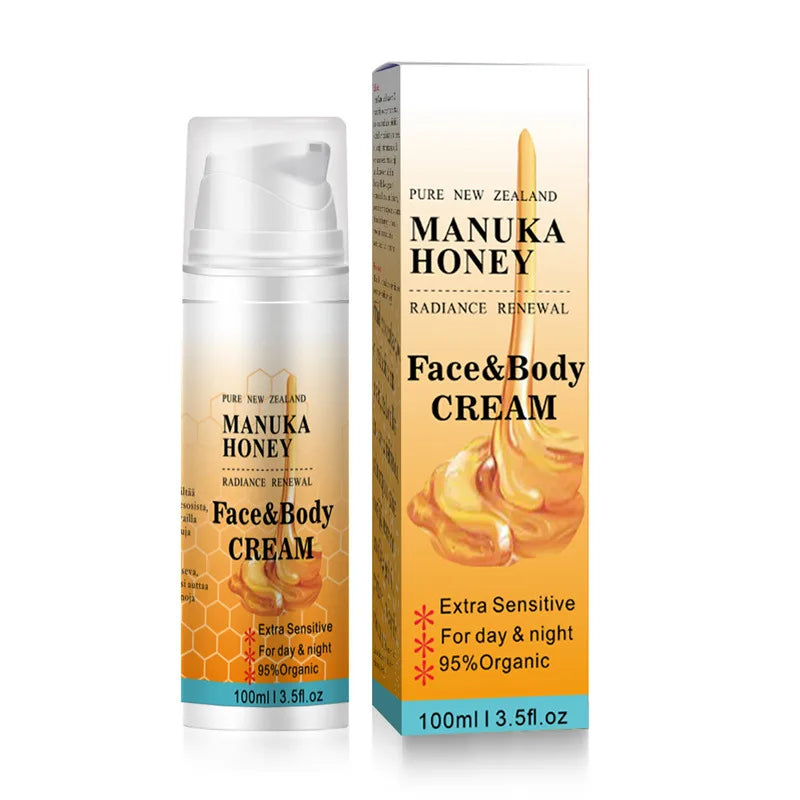 100g Organic Manuka Honey Shrink Pores Moisturizing Whitening Face Serum Smoothing Plumping Brightening Cream Anti wrinkle
